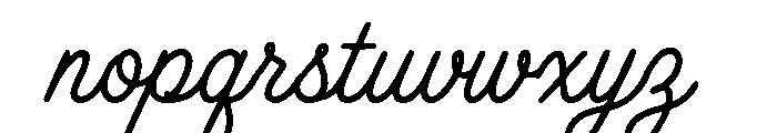 Briarhill Script Font LOWERCASE