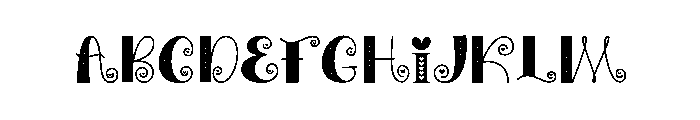 Brich Library Font UPPERCASE