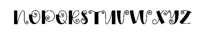 Brich Library Font LOWERCASE