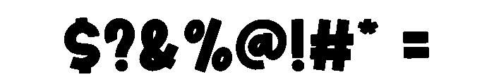 Brick Bold Font OTHER CHARS