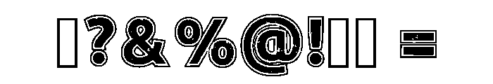 Brick Force Regular Font OTHER CHARS