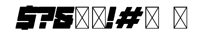 Brick Italic Font OTHER CHARS
