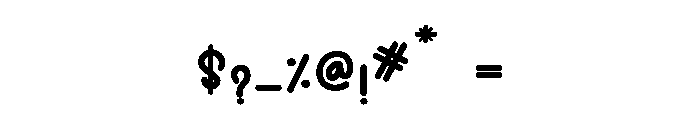 Brick Love Font OTHER CHARS