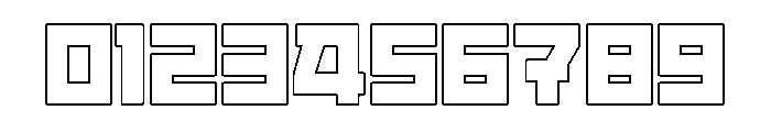 Brick Outline Font OTHER CHARS
