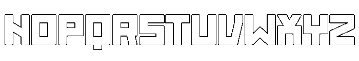 Brick Outline Font UPPERCASE
