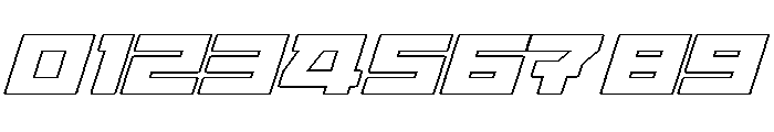 Brick Wide-Outline Font OTHER CHARS