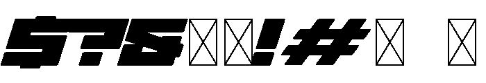 Brick Wide Font OTHER CHARS
