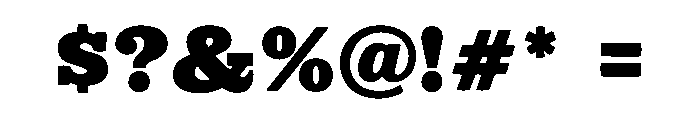 Brickline Display Font OTHER CHARS