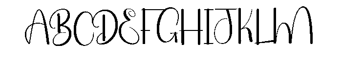 Bridalday Font UPPERCASE