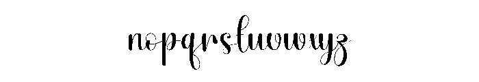 Bridalday Font LOWERCASE