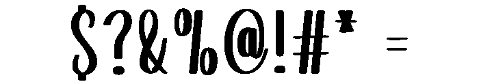 Bride Squad Font OTHER CHARS