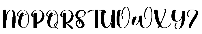 Bride Squad Font UPPERCASE