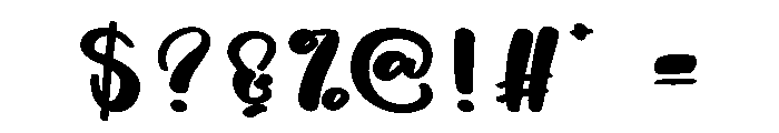 Bride Writing Font OTHER CHARS
