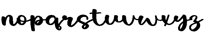 Bride Writing Font LOWERCASE