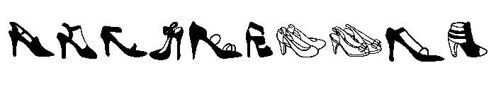 Brides Shoes Font OTHER CHARS