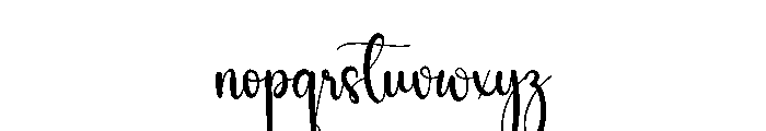 Brides Vintage Font LOWERCASE