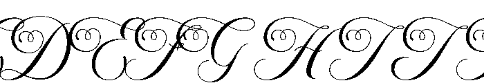 Bridesmaid-Regular Font UPPERCASE