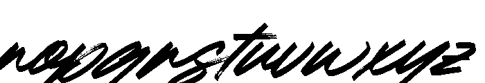 Bridge Side Italic Font LOWERCASE