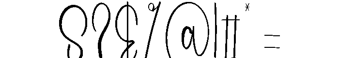 Bridged Sky Font OTHER CHARS