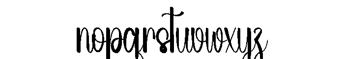 Bridged Sky Font LOWERCASE