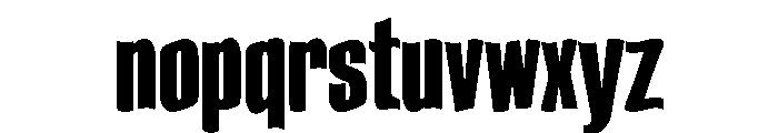 Bridgwell Font LOWERCASE