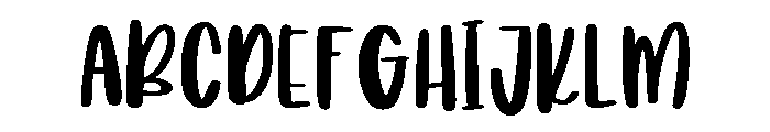 Briella Qonita Font UPPERCASE