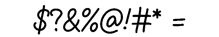 BriellebaScript Font OTHER CHARS