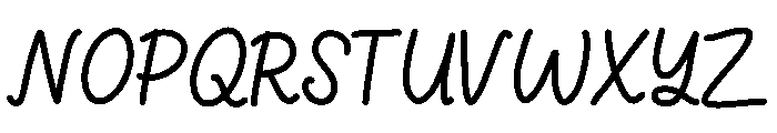 BriellebaScript Font UPPERCASE