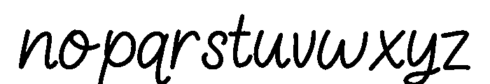 BriellebaScript Font LOWERCASE