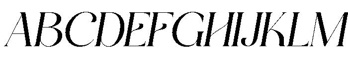 Brigata Italic Font UPPERCASE