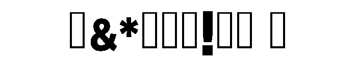 Brigg Regular Font OTHER CHARS
