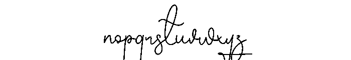 Brighlye Font LOWERCASE