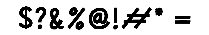 Bright Amigurumi Font OTHER CHARS