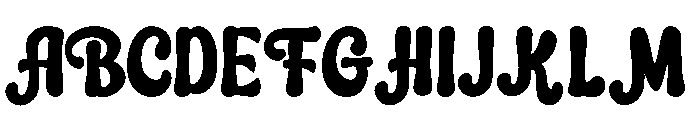Bright Angalica Font UPPERCASE