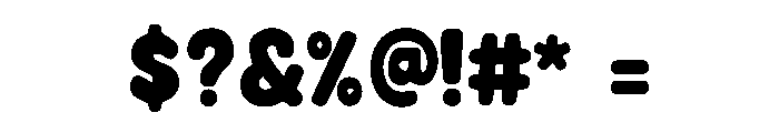 Bright Bubbly Font OTHER CHARS