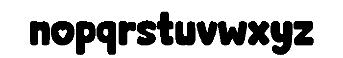 Bright Bubbly Font LOWERCASE