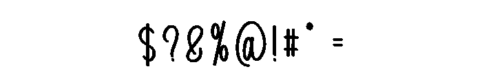 Bright Candies Font OTHER CHARS