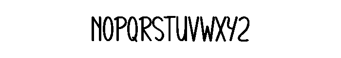 Bright Candies Font LOWERCASE