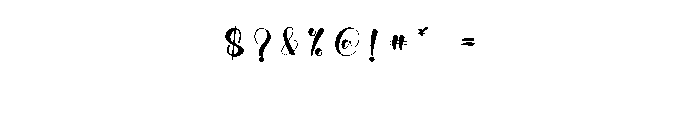 Bright Darling Font OTHER CHARS