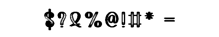 Bright Digital Font OTHER CHARS