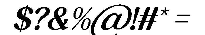 Bright Embers Italic Font OTHER CHARS