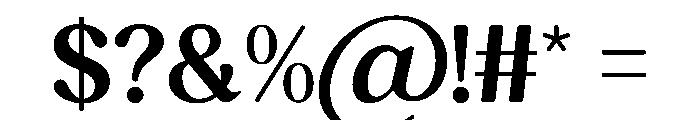Bright Embers Regular Font OTHER CHARS