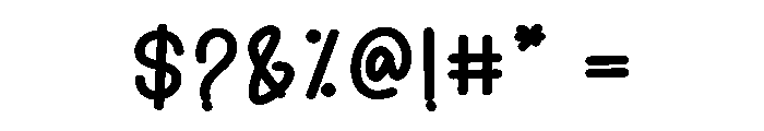 Bright Flowery Font OTHER CHARS