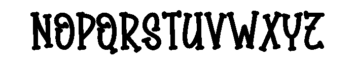 Bright Flowery Font UPPERCASE