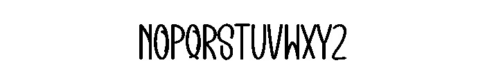 Bright Funky Font LOWERCASE