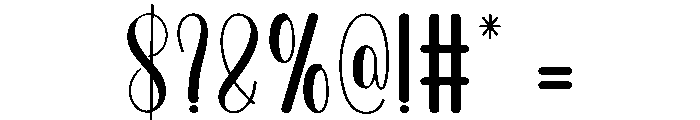 Bright Graduation Font OTHER CHARS