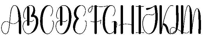 Bright Graduation Font UPPERCASE