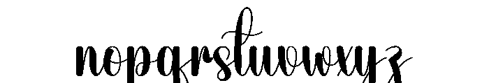 Bright Graduation Font LOWERCASE