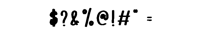 Bright Harmony Font OTHER CHARS