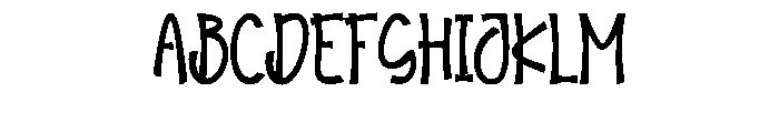 Bright Harmony1 Font UPPERCASE
